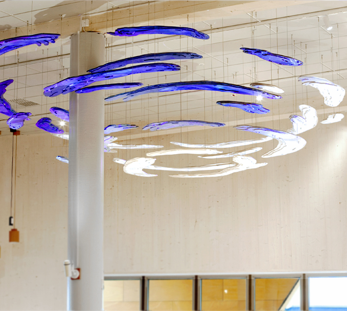 Konstnärlig gestaltning av Josefine Åhs Lagerberg, till Kronoteket i Kronoparken, för Karlstad kommun